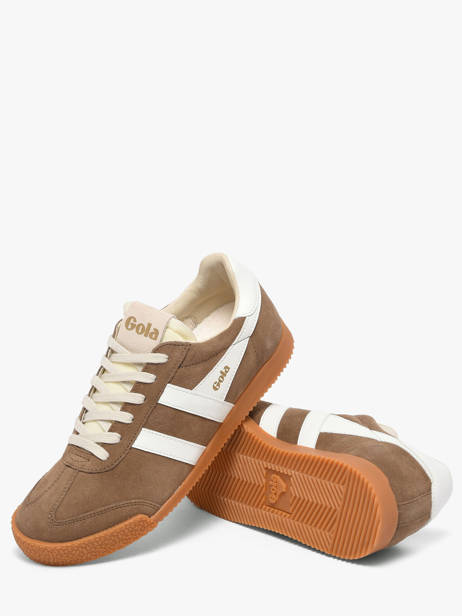 Sneakers Elan In Leather Gola Brown women CLB538FW other view 3