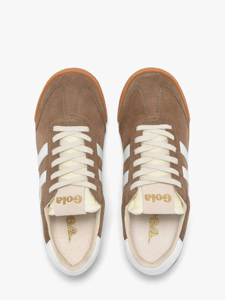 Sneakers Elan In Leather Gola Brown women CLB538FW other view 4