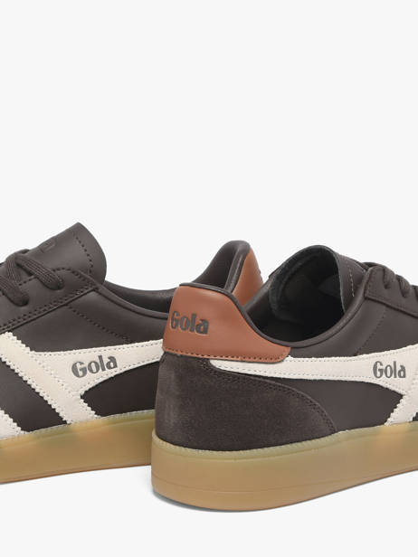 Sneakers In Leather Gola Brown men CMB744CW other view 2