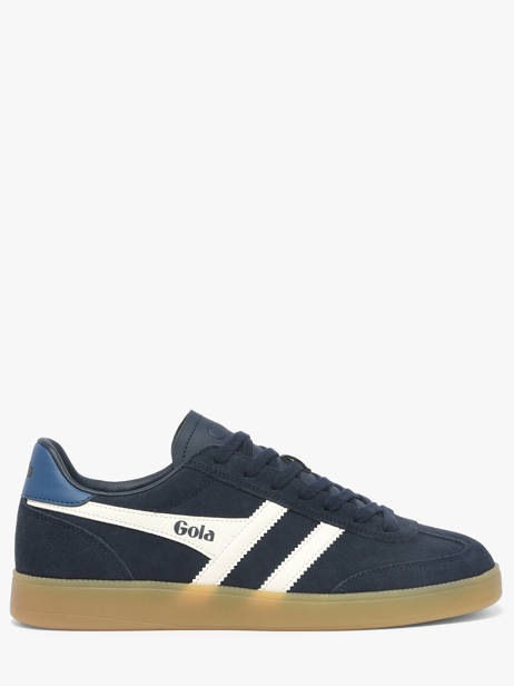 Sneakers In Leather Gola Blue men CMB735ET