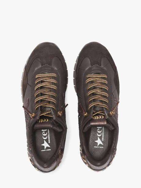 Platform Sneakers Cetti Brown accessoires SRA other view 3