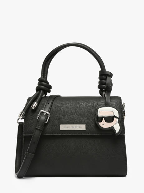 Crossbody Bag K Ikon Leather Karl lagerfeld Black k ikon B3W30125