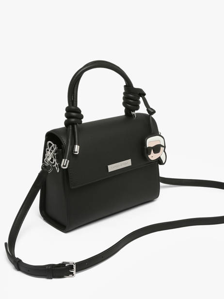 Crossbody Bag K Ikon Leather Karl lagerfeld Black k ikon B3W30125 other view 2