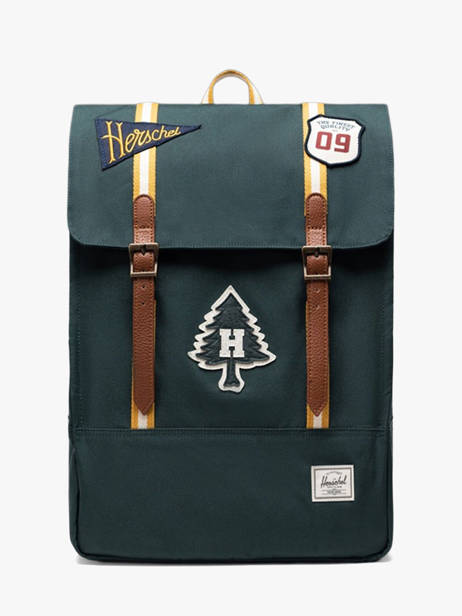 1 Compartment Backpack Herschel Green classics 11404