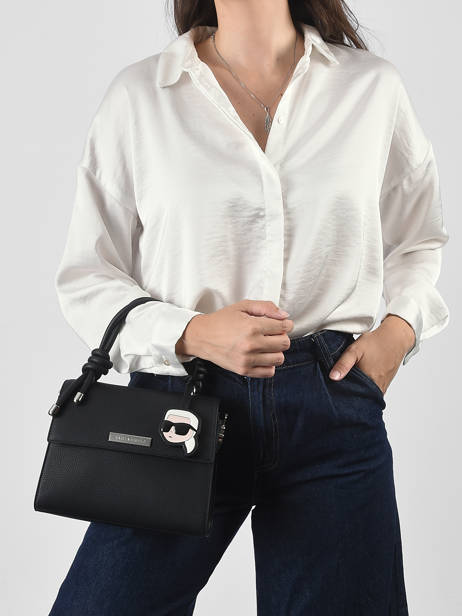 Crossbody Bag K Ikon Leather Karl lagerfeld Black k ikon B3W30125 other view 1