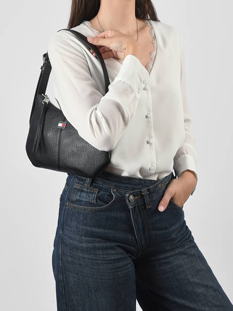 Shoulder Bag Tjw Slouchy Tommy hilfiger Black tjw slouchy AW18777 other view 1