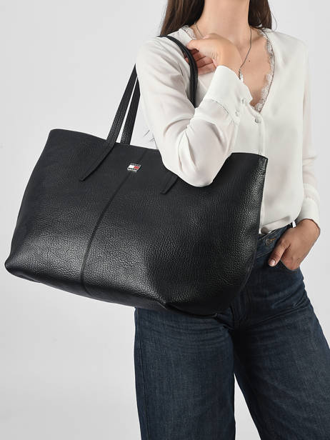 Shoulder Bag Tjw Slouchy Tommy hilfiger Black tjw slouchy AW18789 other view 1
