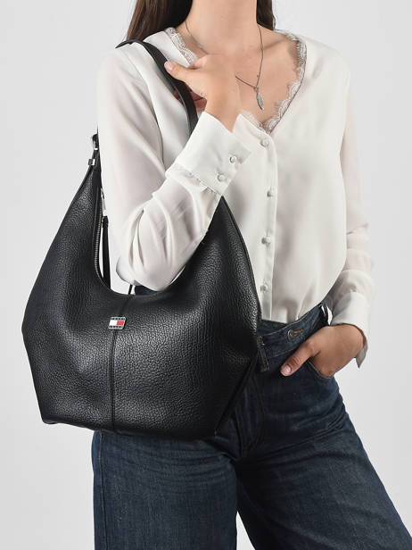 Shoulder Bag Tjw Slouchy Tommy hilfiger Black tjw slouchy AW18776 other view 1
