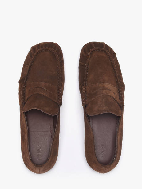 Moccasins In Leather Alohas Brown accessoires 10121401 other view 3