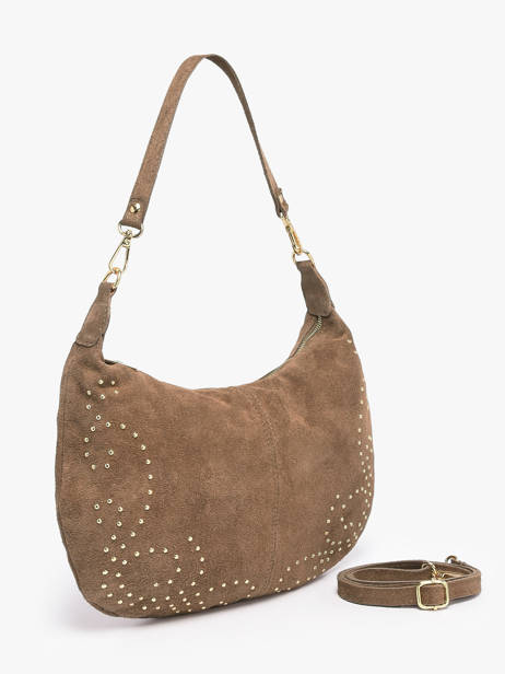 Shoulder Bag Velvet Milano Beige velvet VE26061 other view 2