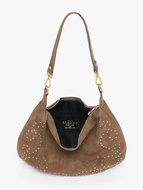 Shoulder Bag Velvet Milano Beige velvet VE26061 other view 3