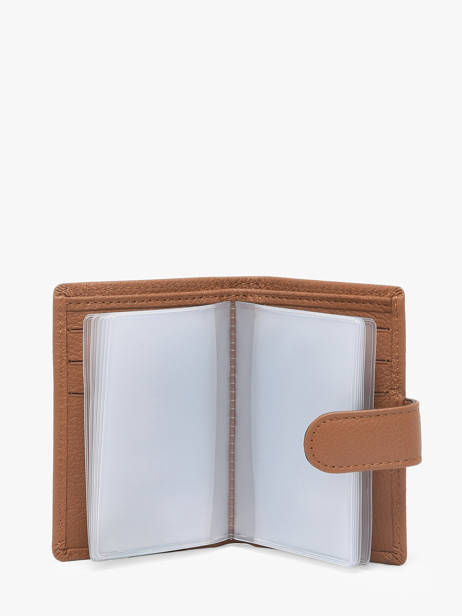 Porte-cartes Cuir Hexagona Marron confort 467254R vue secondaire 1