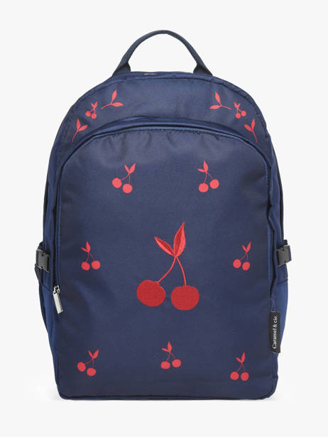 2-compartment Backpack Caramel et cie Blue boheme FI