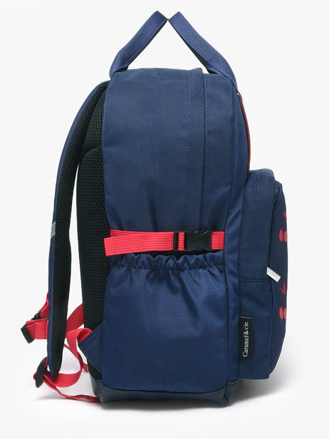 1 Compartment Backpack Caramel et cie Blue boheme FI other view 2
