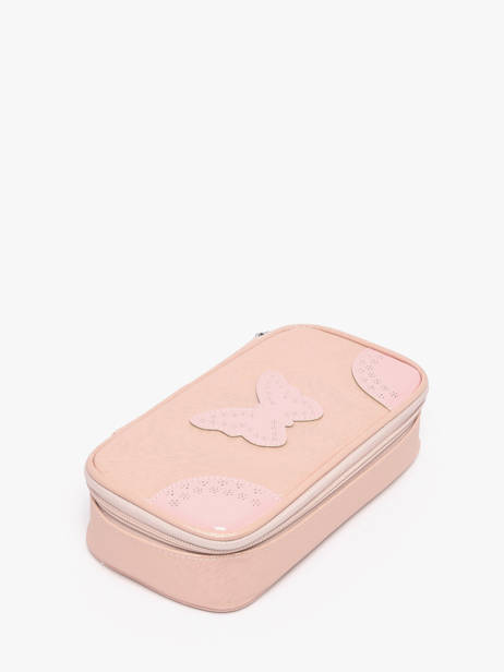 1 Compartment Pouch Caramel et cie Pink boheme FI other view 1
