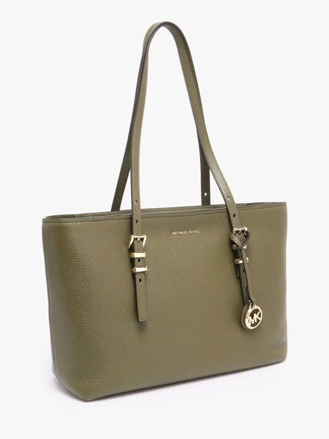 Shopping Bag Quinn Leather Michael kors Green quinn T5GQNT2L other view 2