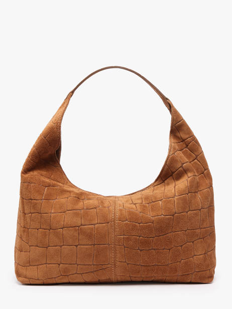 Shoulder Bag Velvet Croco Leather Milano Brown velvet croco CV26061 other view 4