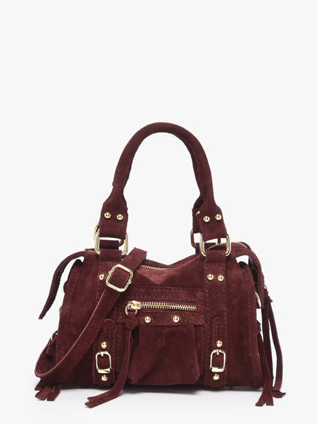 Crossbody Bag Velvet Leather Milano Red velvet VE24092O