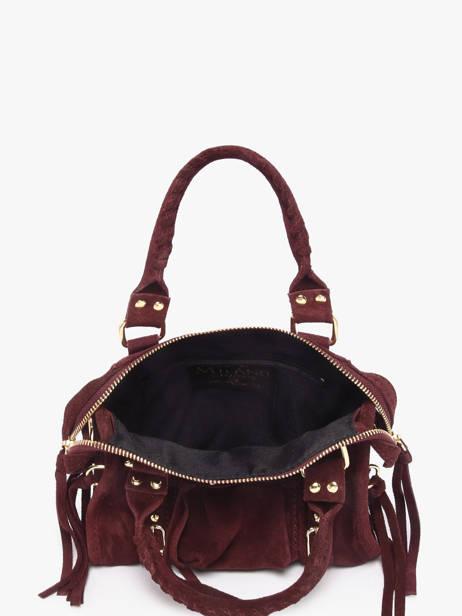 Crossbody Bag Velvet Leather Milano Red velvet VE24092O other view 3