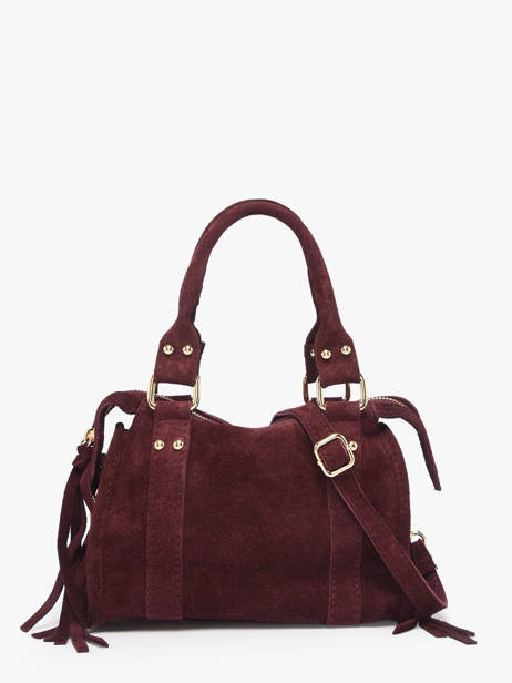 Crossbody Bag Velvet Leather Milano Red velvet VE24092O other view 4