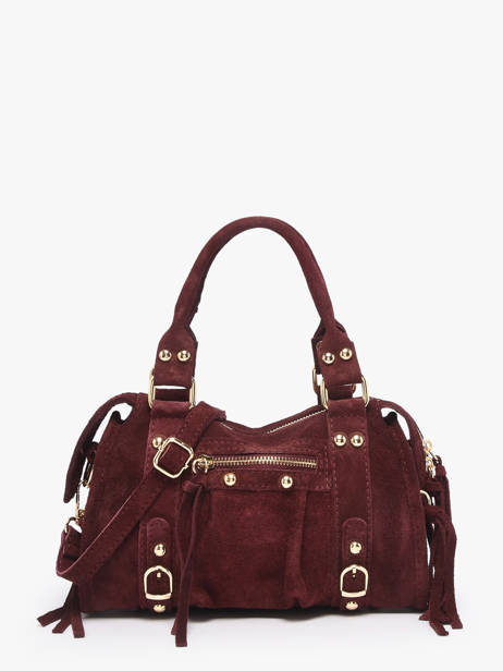 Sac Bandoulière Velvet Cuir Milano Violet velvet VE24093O