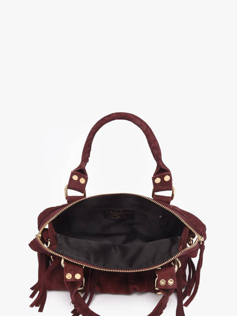 Sac Bandoulière Velvet Cuir Milano Violet velvet VE24093O vue secondaire 3