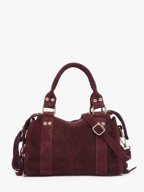 Sac Bandoulière Velvet Cuir Milano Violet velvet VE24093O vue secondaire 4
