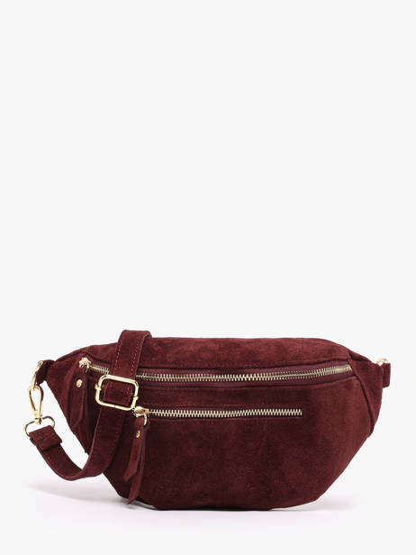 Sac Banane Cuir Milano Violet velvet VE24119O