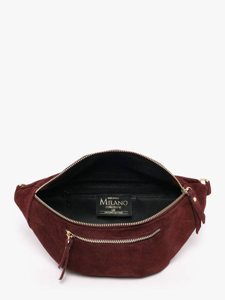 Sac Banane Cuir Milano Violet velvet VE24119O vue secondaire 3