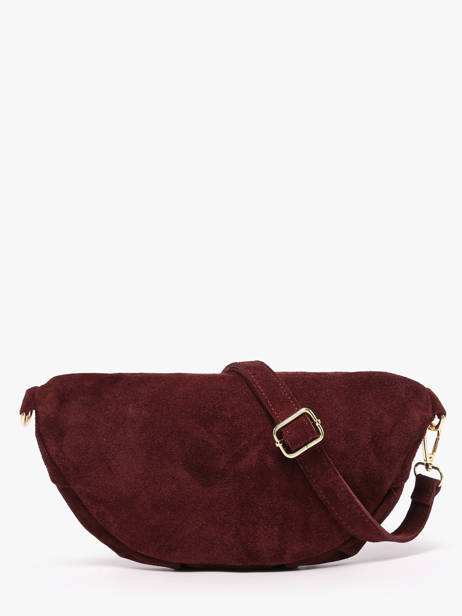 Sac Banane Cuir Milano Violet velvet VE24119O vue secondaire 4