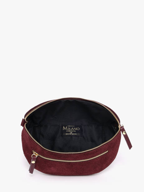 Sac Banane Cuir Milano Violet velvet caviar VC24111 vue secondaire 3