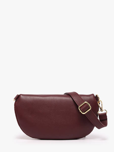 Sac Banane Cuir Milano Violet velvet caviar VC24111 vue secondaire 4
