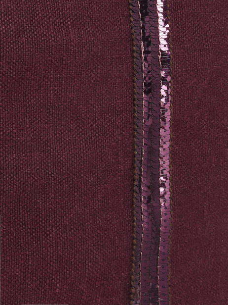 Zipped Linen Tote Bag Le Cabas Sequins Vanessa bruno Violet cabas lin 31V40409 other view 3