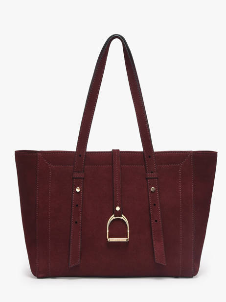 Shoulder Bag Altesse Suede Leather Etrier Red altesse suede EASU088S