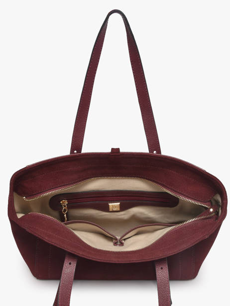 Shoulder Bag Altesse Suede Leather Etrier Red altesse suede EASU088S other view 4