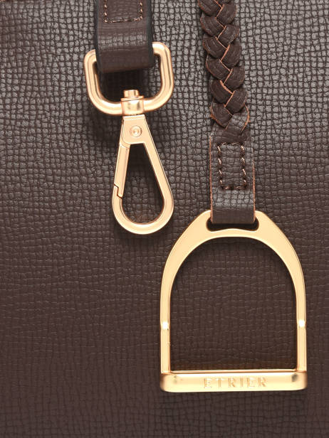 Crossbody Bag Torsade Leather Etrier Brown torsade ETOS0142 other view 3