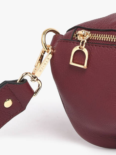 Medium Leather Tradition Belt Bag Etrier Red tradition ETRA022M other view 3