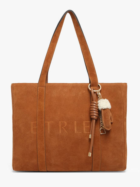 A4 Size Shoulder Bag Alpin Leather Etrier Brown alpin EALN140M