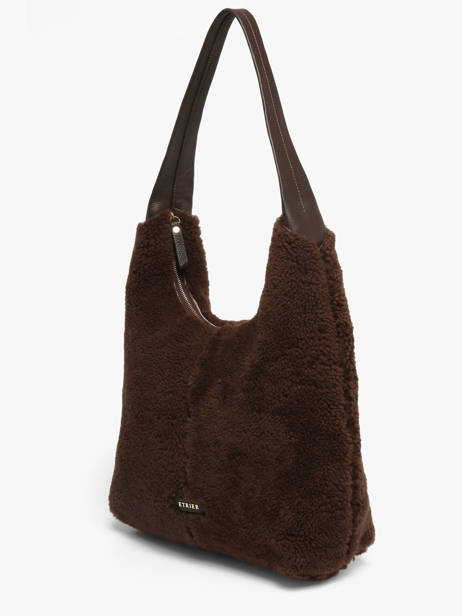 Shoulder Bag Amboise Leather Etrier Brown amboise EAMB154M other view 2