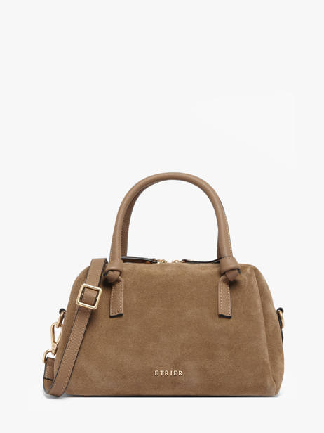 Satchel Sienne Leather Etrier Brown sienne ESIN220S
