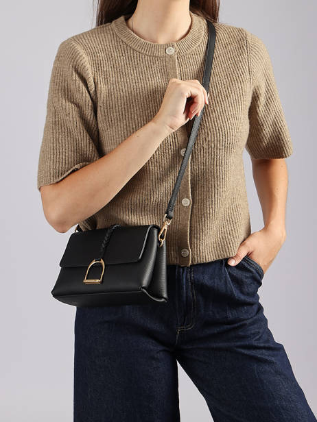 Sac Bandoulière S Torsade Cuir Etrier Noir torsade ETOS169S vue secondaire 1