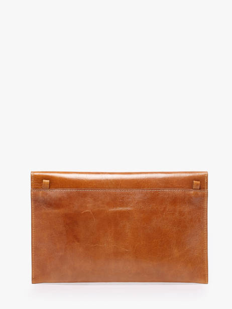 Large Leather Paddock Clutch Bag Etrier Brown paddock EPAD075L other view 6