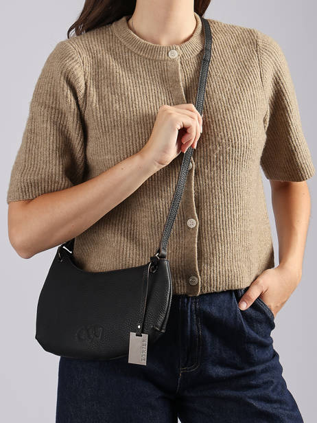 Shoulder Bag Ecuyer Leather Etrier Black ecuyer EECU1201 other view 1