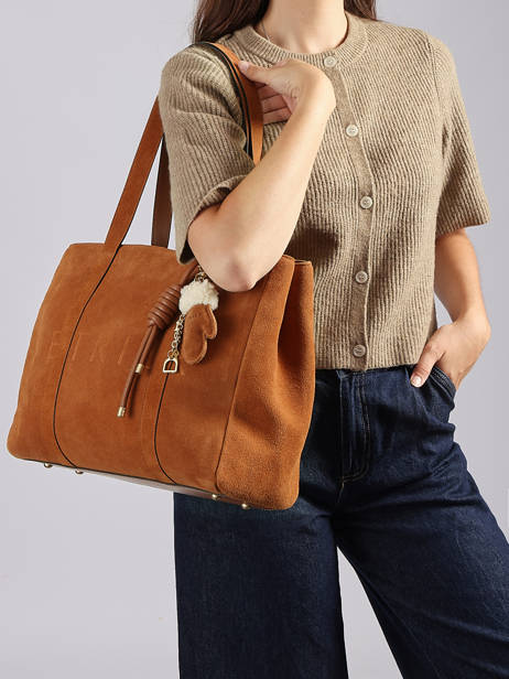 A4 Size Shoulder Bag Alpin Leather Etrier Brown alpin EALN140M other view 1