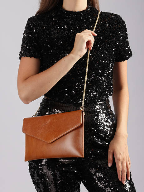 Large Leather Paddock Clutch Bag Etrier Brown paddock EPAD075L other view 2