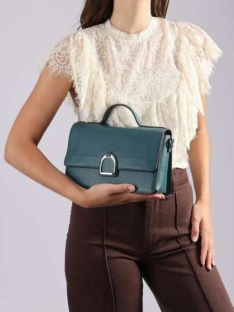 Medium Leather Altesse Crossbody Bag Etrier Blue altesse EALT048M other view 2
