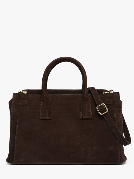 Satchel M Equestre Croco Leather Etrier Brown equestre croco EEQC142M other view 6
