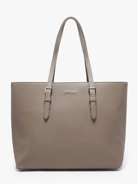 Shopping Bag A4 Saffiano Polyurethane David jones Gray saffiano 5
