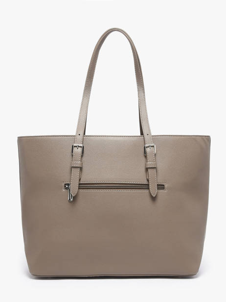 Shopping Bag A4 Saffiano Polyurethane David jones Gray saffiano 5 other view 4