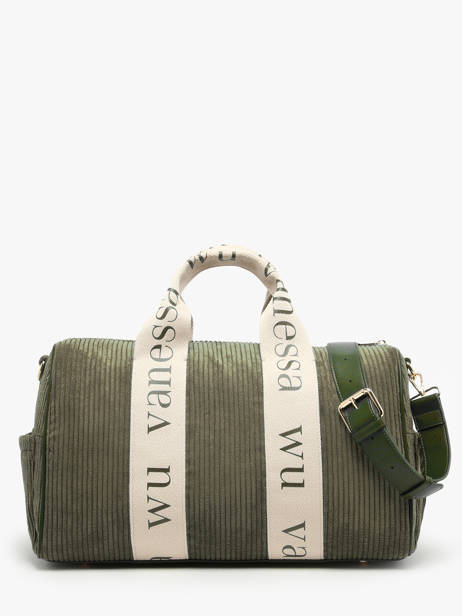 Shoulder Bag Velours Vanessa wu Green velours MA0085 other view 3